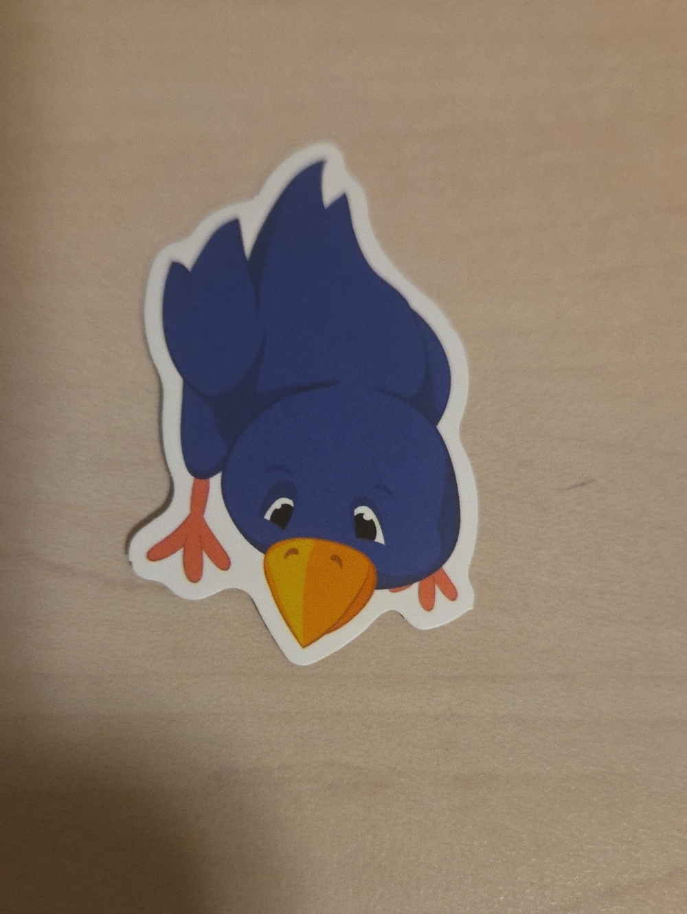 Sticker - Blue Cartoon Bird